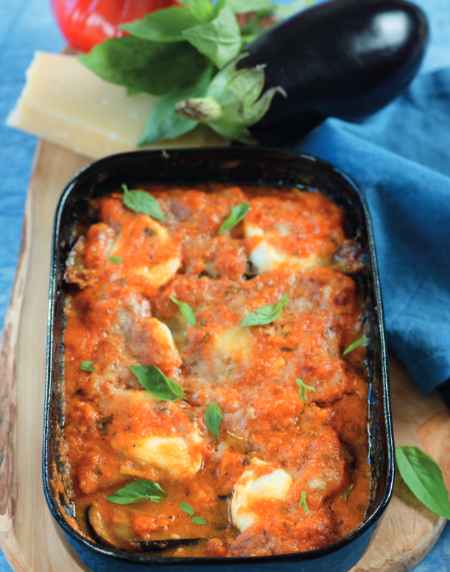 Parmigiana d'aubergines à la mozzarella Parmigiana d'aubergines à la mozzarella